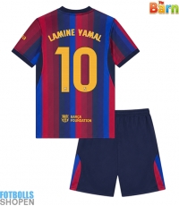 Billiga Barcelona Lamine Yamal #10 Hemmatröja Barn 2026-27 Kortärmad (+ Korta byxor)